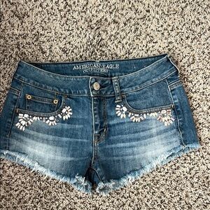 EUC American Eagle Rhinestone shorts. Size 4